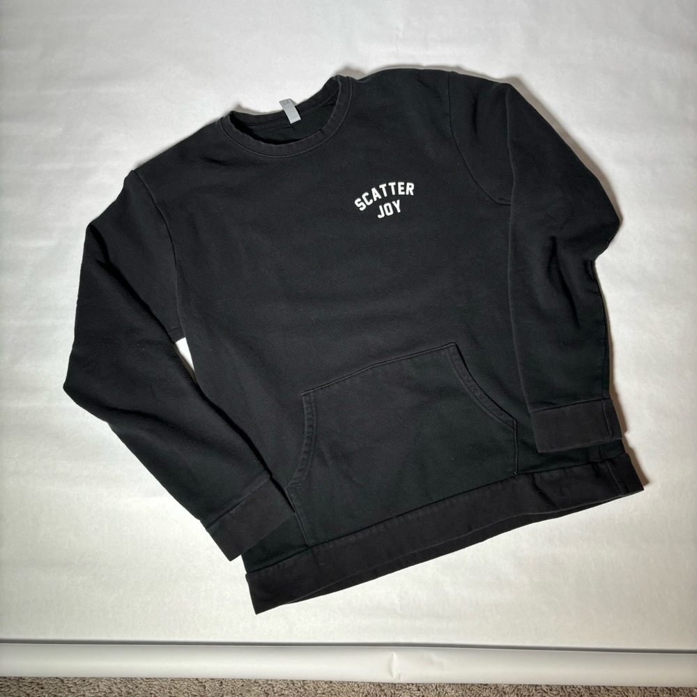 Black Men's Scatter Joy Crewneck